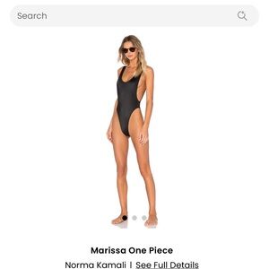 Norma Kamali Sleek Black One Piece